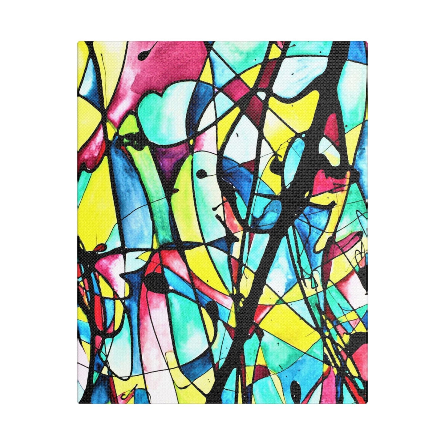 Alien Lady Satin Canvas Stretched 8″ x 10″ (Vertical) 1.5"