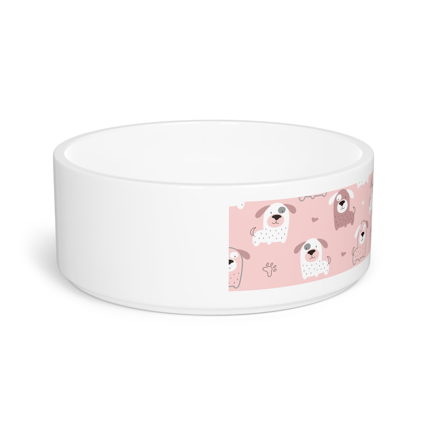 Cute Pink Dog Pet Bowl - Kia Day Design