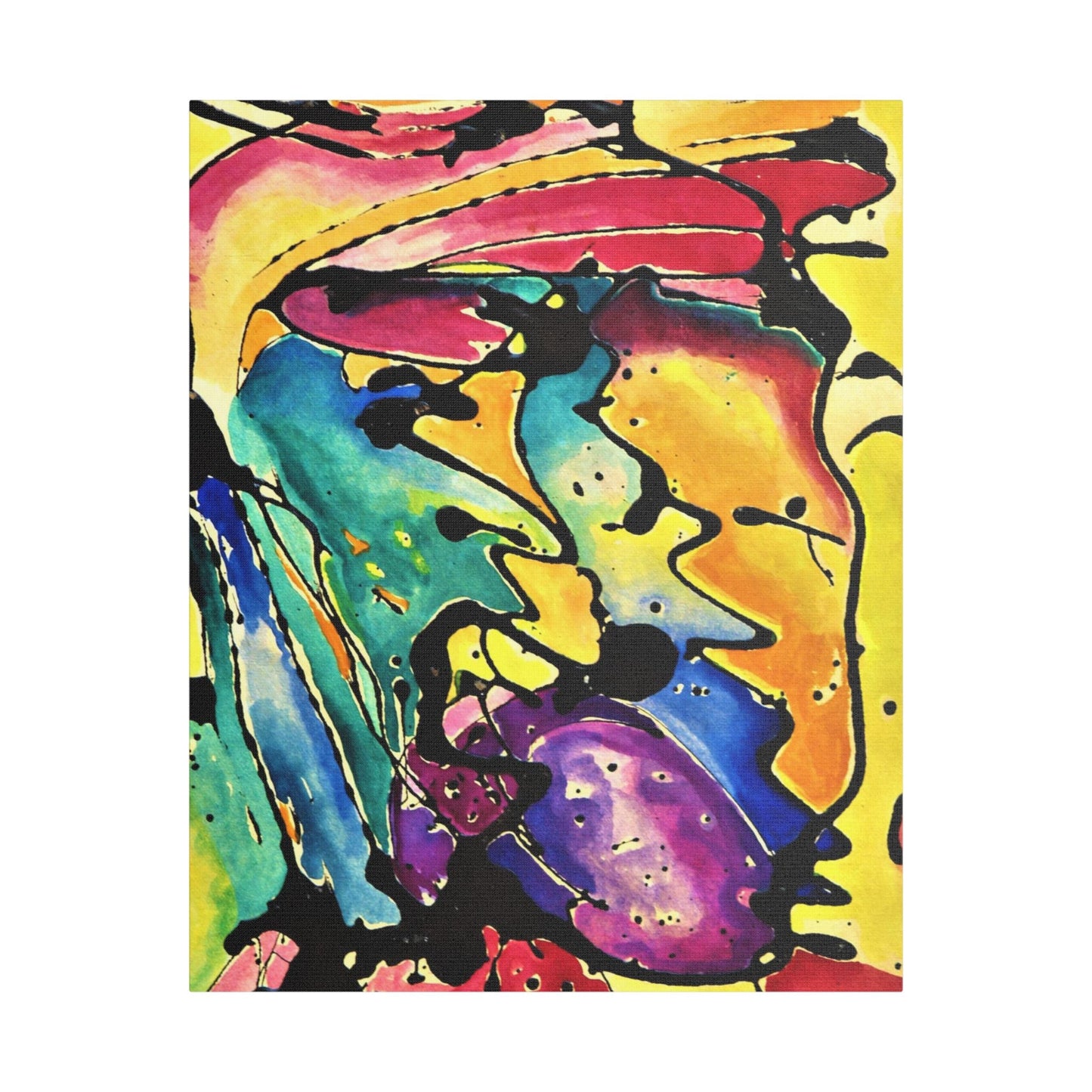 Sing Satin Canvas Stretched 24" x 30" (Vertical) 1.5"
