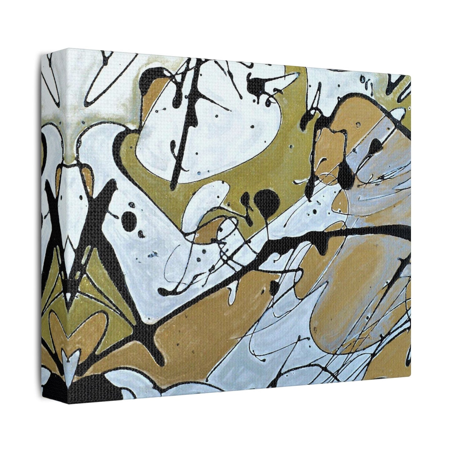 Mardi Gras Satin Canvas Stretched
