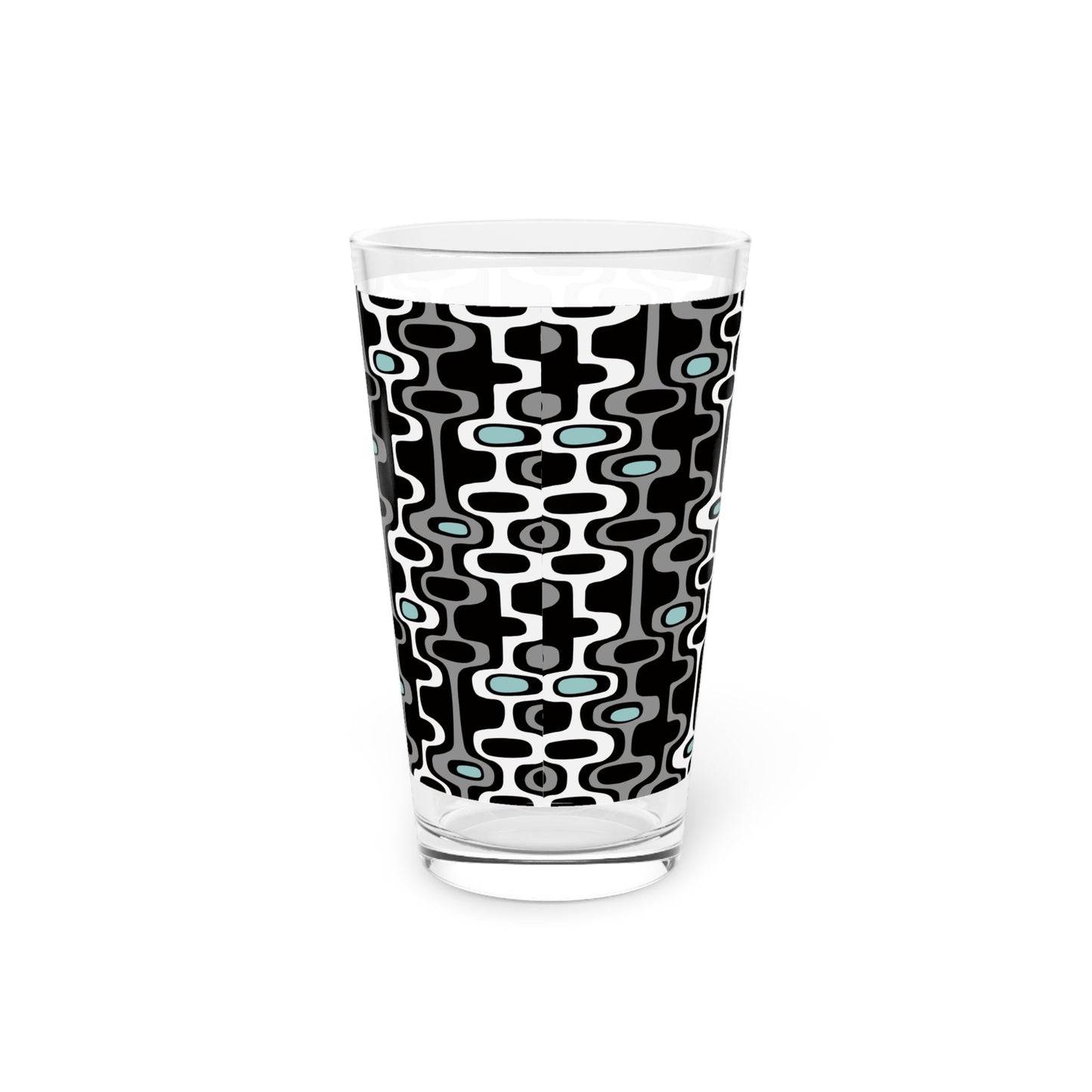Modern Graphic 16oz Pint Glass - - drinkware