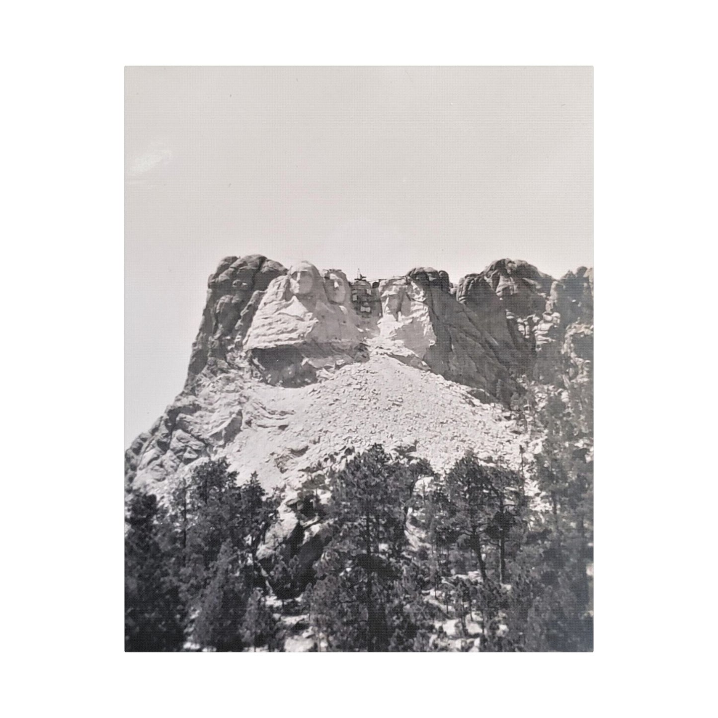Black Hills Mount Rushmore Satin Canvas Stretched
