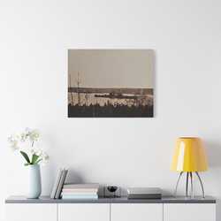 Navy Day New York October 27th 1945 Satin Canvas Stretched 30" x 24" (Horizontal) 1.5"