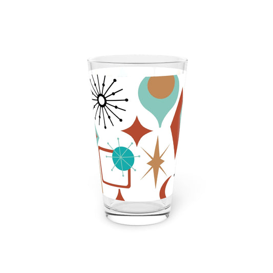 Retro Colorful 16oz Pint Glass - - drinkware