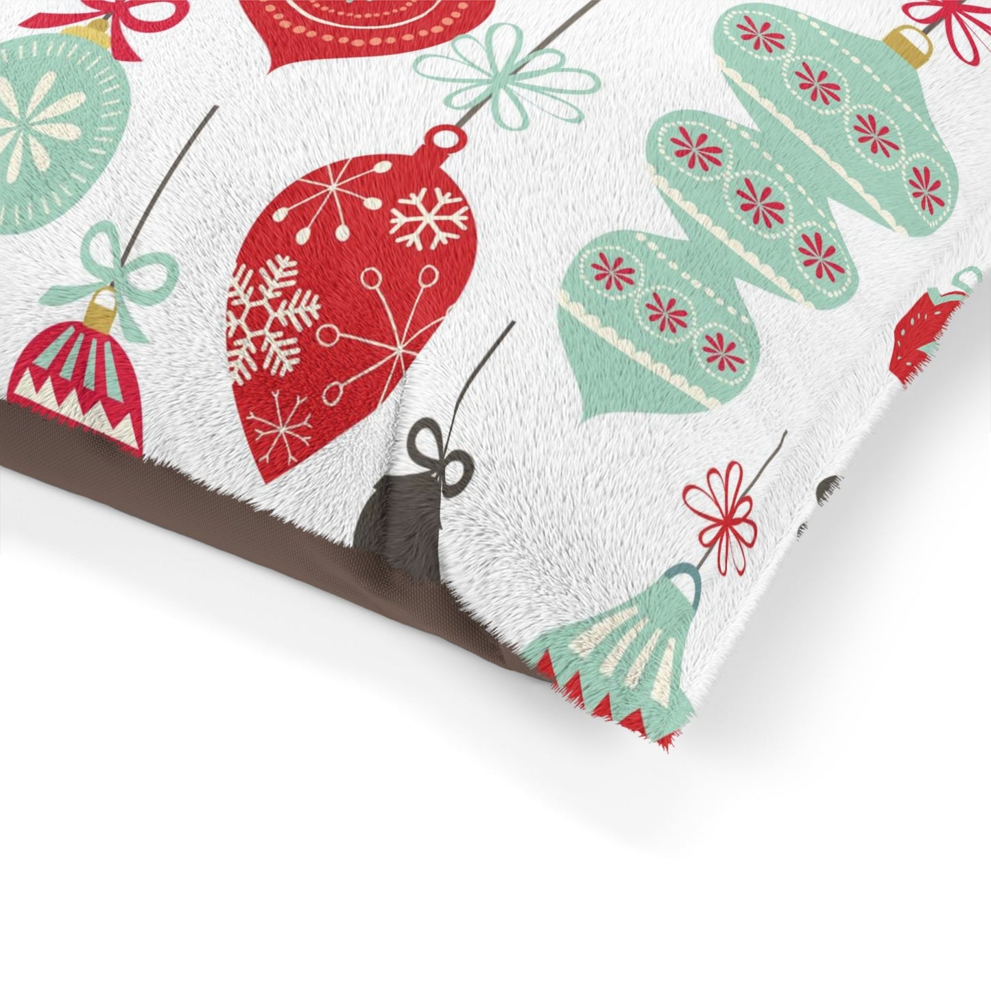 Vintage Christmas Ornaments Pet Bed - - Pet bed