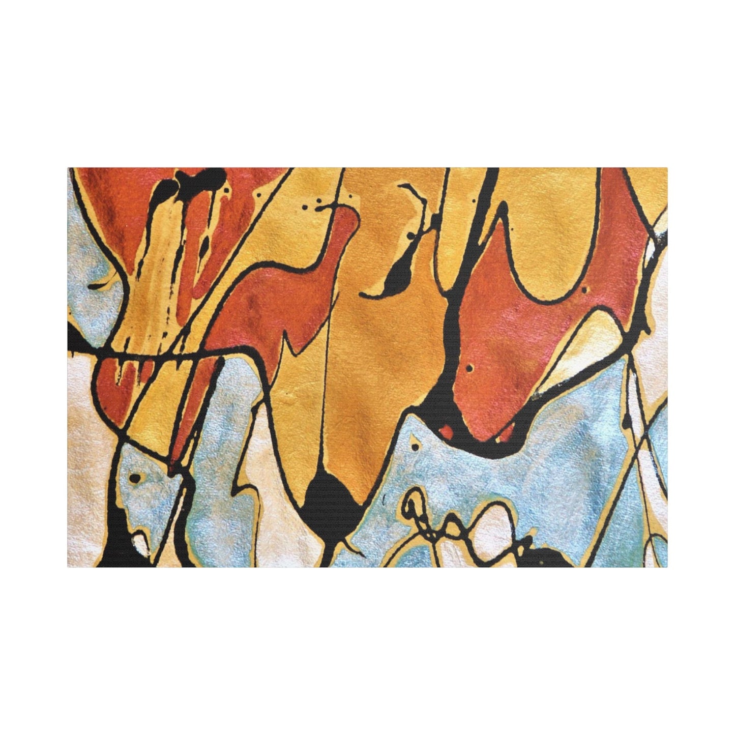 Fox Satin Canvas Stretched 36″ x 24″ (Horizontal) 1.5"