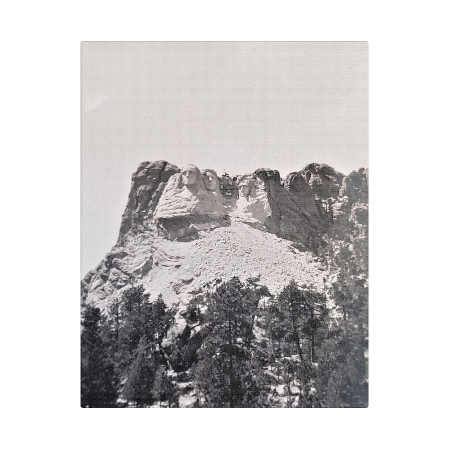 Black Hills Mount Rushmore Satin Canvas Stretched