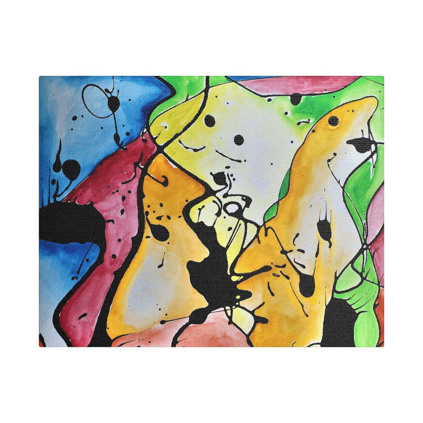Space Judy Satin Canvas Stretched 14″ x 11″ (Horizontal) 1.5"