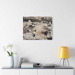Yellowstone West Thumb Paint Pots Satin Canvas Stretched 30" x 24" (Horizontal) 1.5"