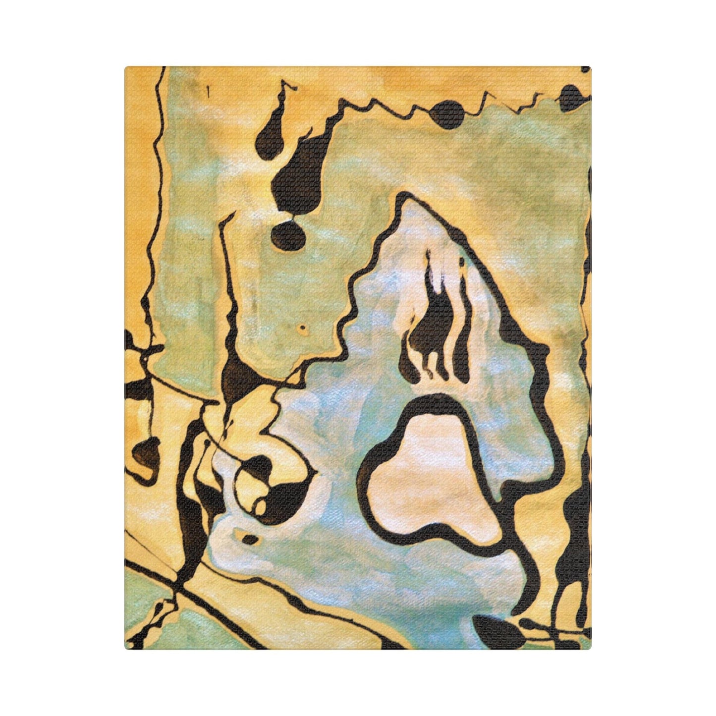 Screaming Ghost Satin Canvas Stretched 8″ x 10″ (Vertical) 1.5"