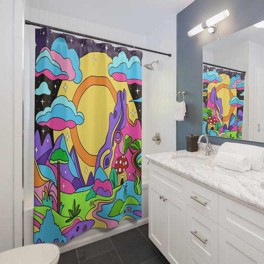 Fantasy Landscape Shower Curtain - Kia Day Design