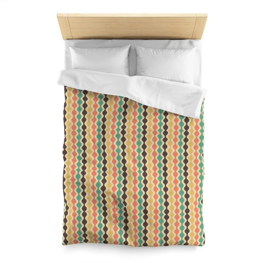 Wavy Pattern Microfiber Duvet Cover - Kia Day Design