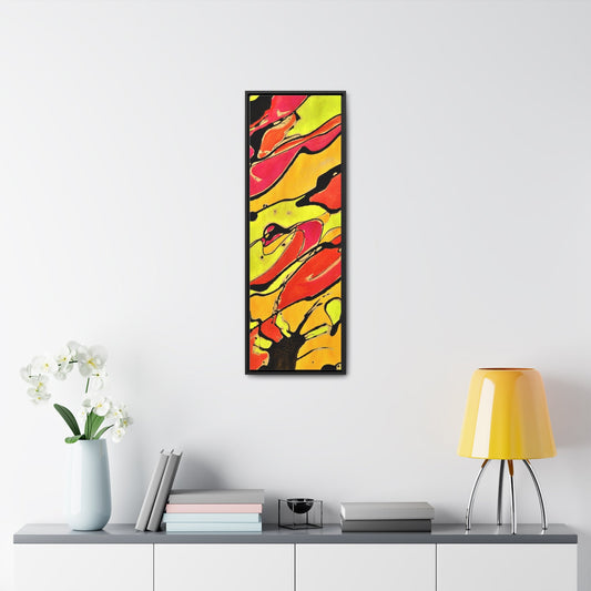 80s Rapture Gallery Canvas Wraps Vertical Frame 12″ x 36″ 1.25" orange