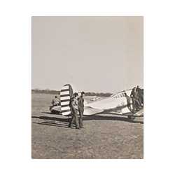 Army Pursuit Plane Ames Airport 1939 Satin Canvas Stretched