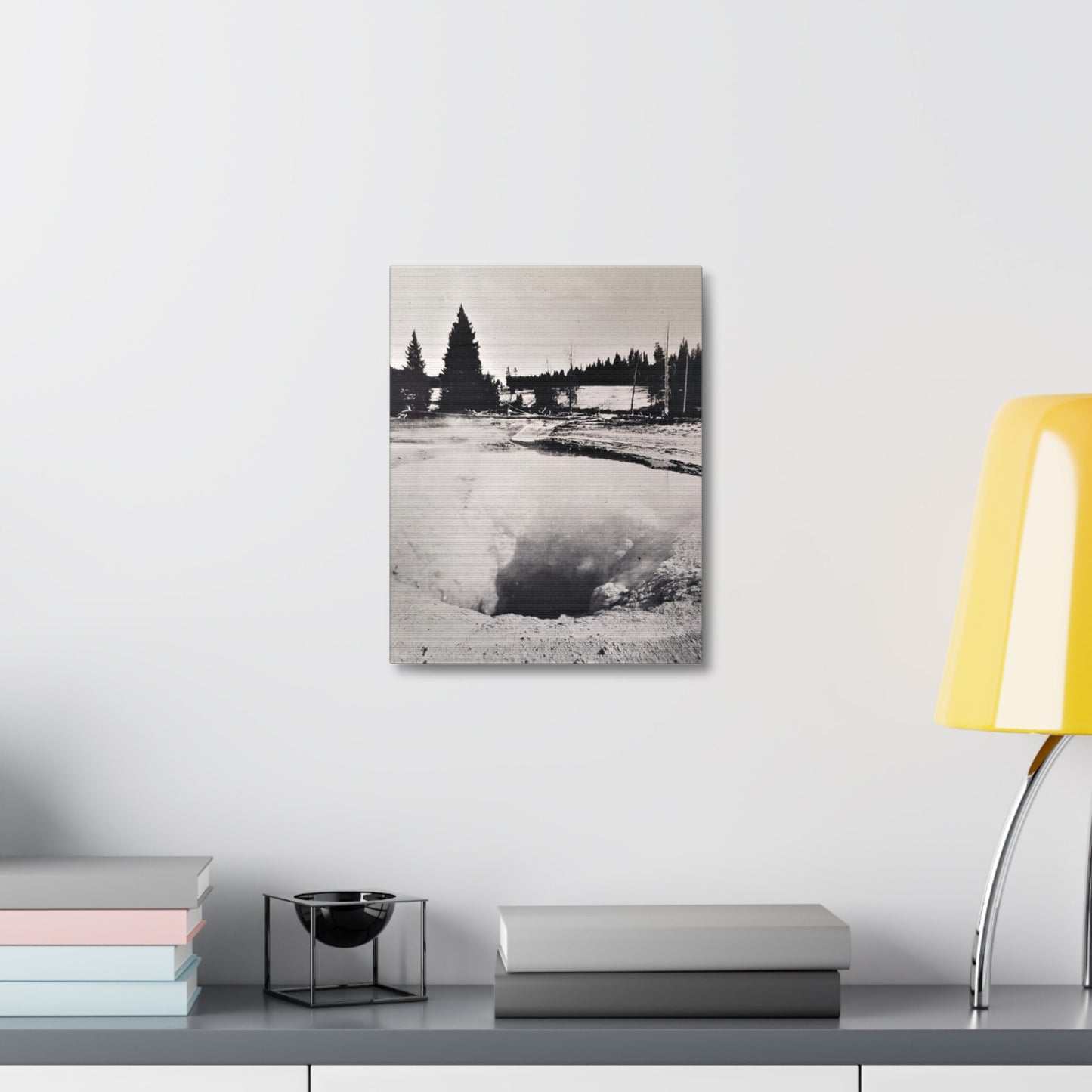 Morning Glory Pool Yellowstone Stretched Canvas 1.5" 11″ x 14″