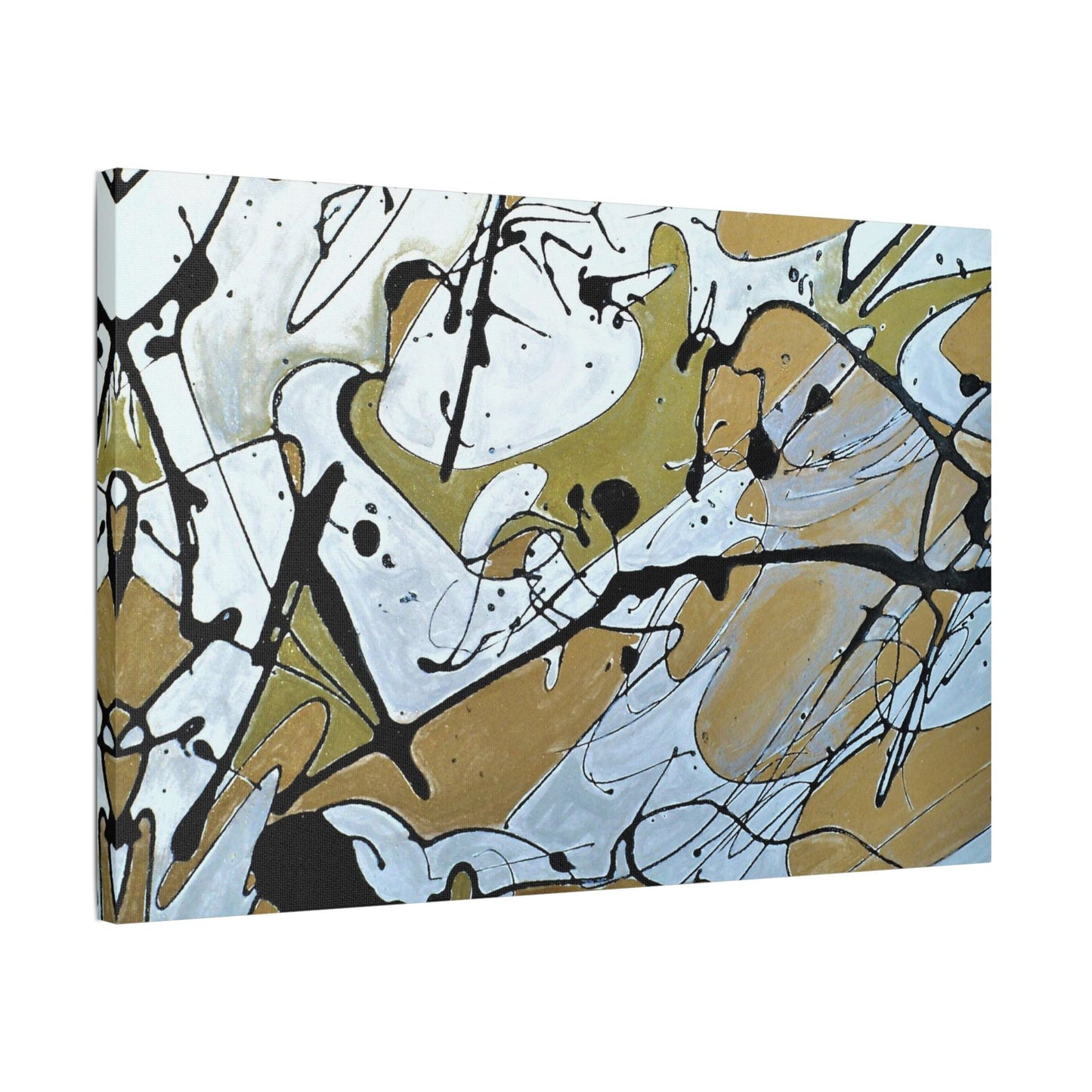 Mardi Gras Satin Canvas Stretched