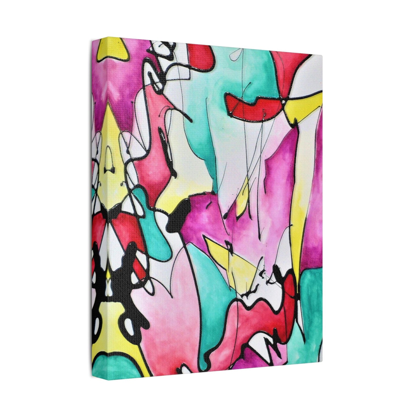 Glass Satin Canvas Stretched