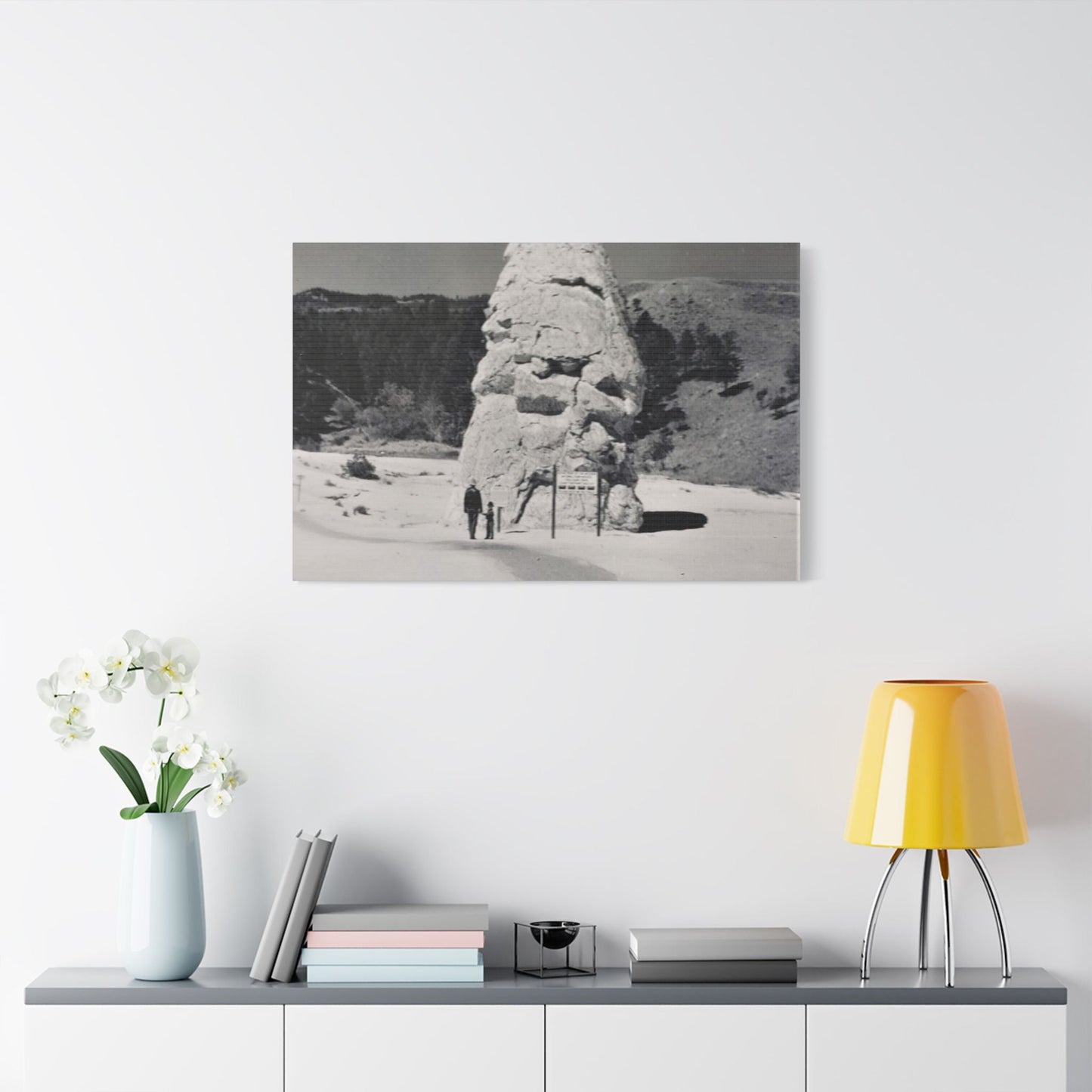 Liberty Cap Yellowstone Satin Canvas Stretched 36″ x 24″ (Horizontal) 1.5"