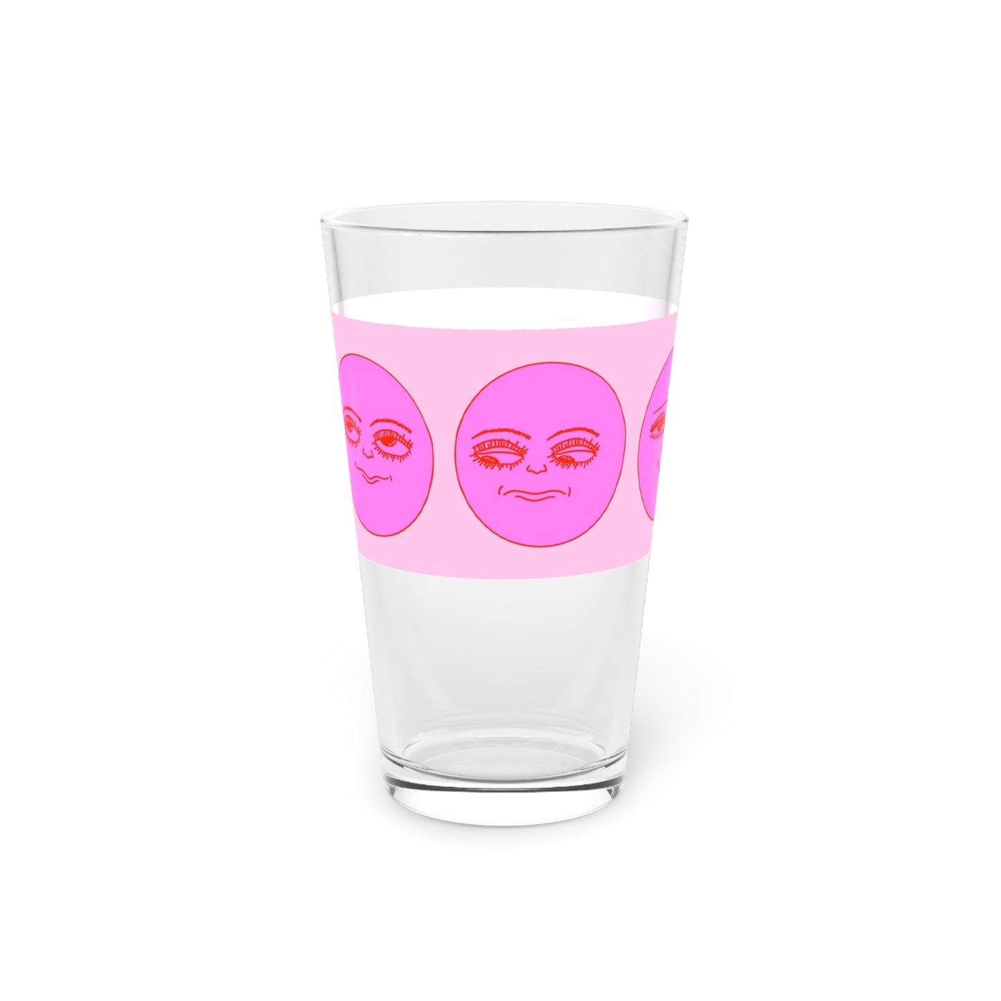 Sun Faces Pint Glass - 16oz - Kia Day Design