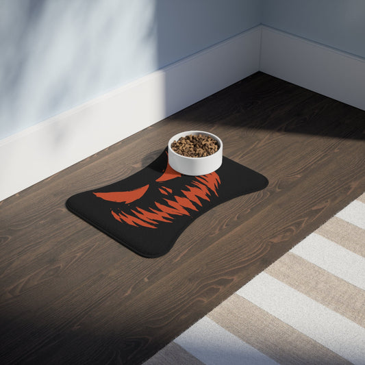 Smile Pet Feeding Mats Bone shape (19" x 14") White