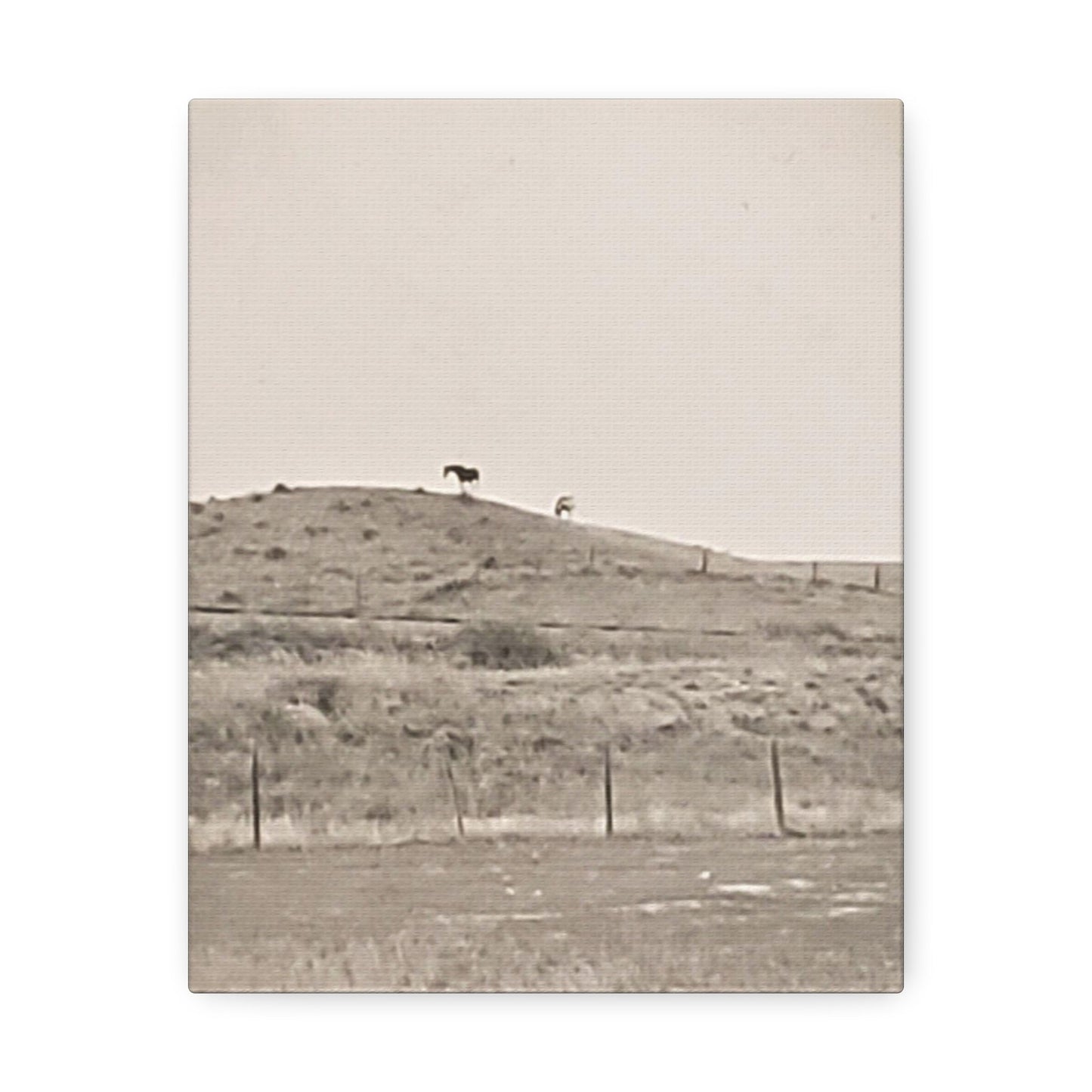 Outside Philip South Dakota Stretched Canvas