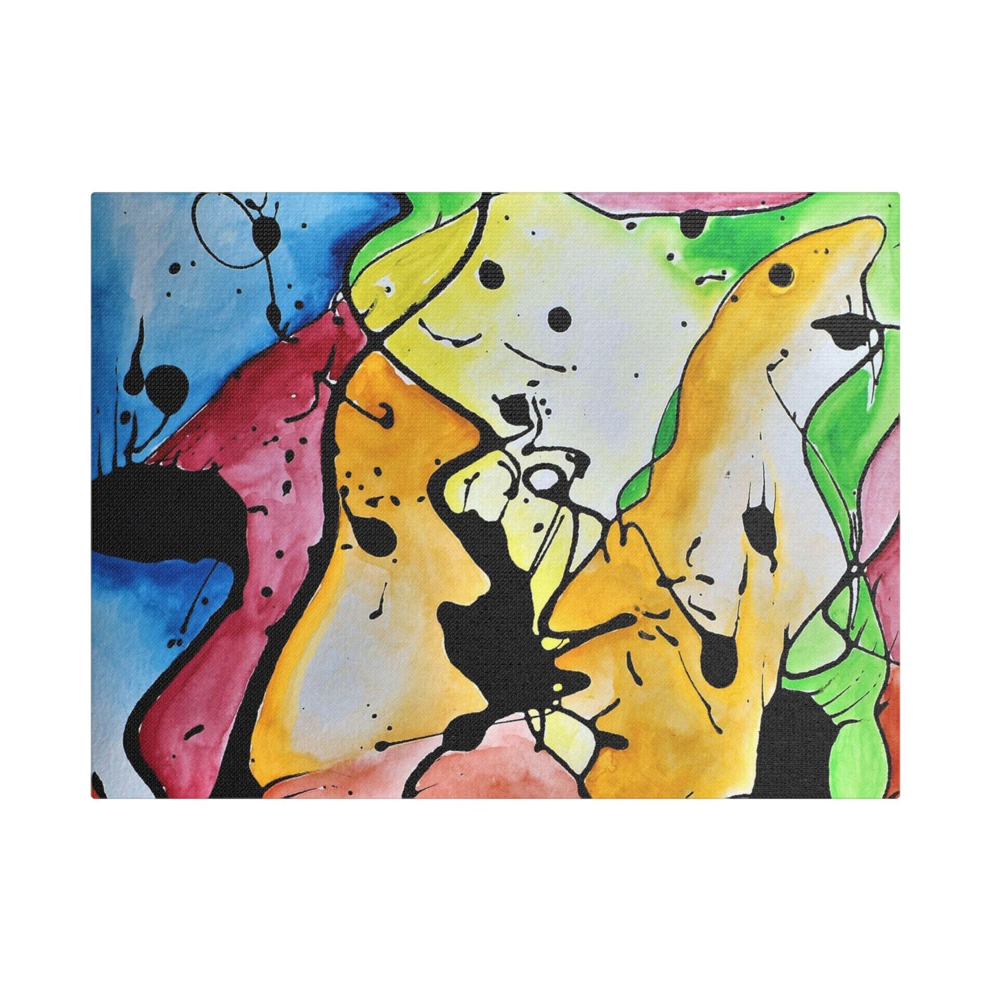 Space Judy Satin Canvas Stretched 16″ x 12″ (Horizontal) 1.5"