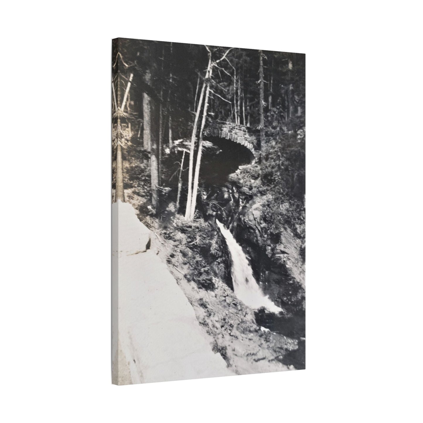 Narada Falls Yellowstone Satin Canvas Stretched