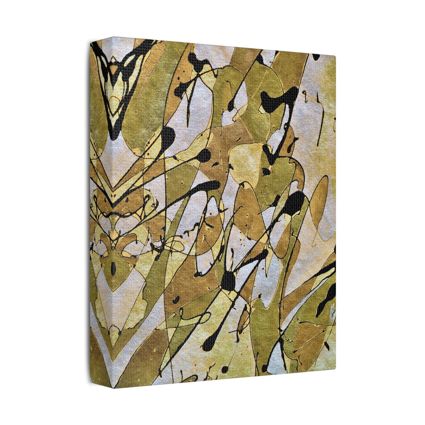 Gold Rush Satin Canvas Stretched