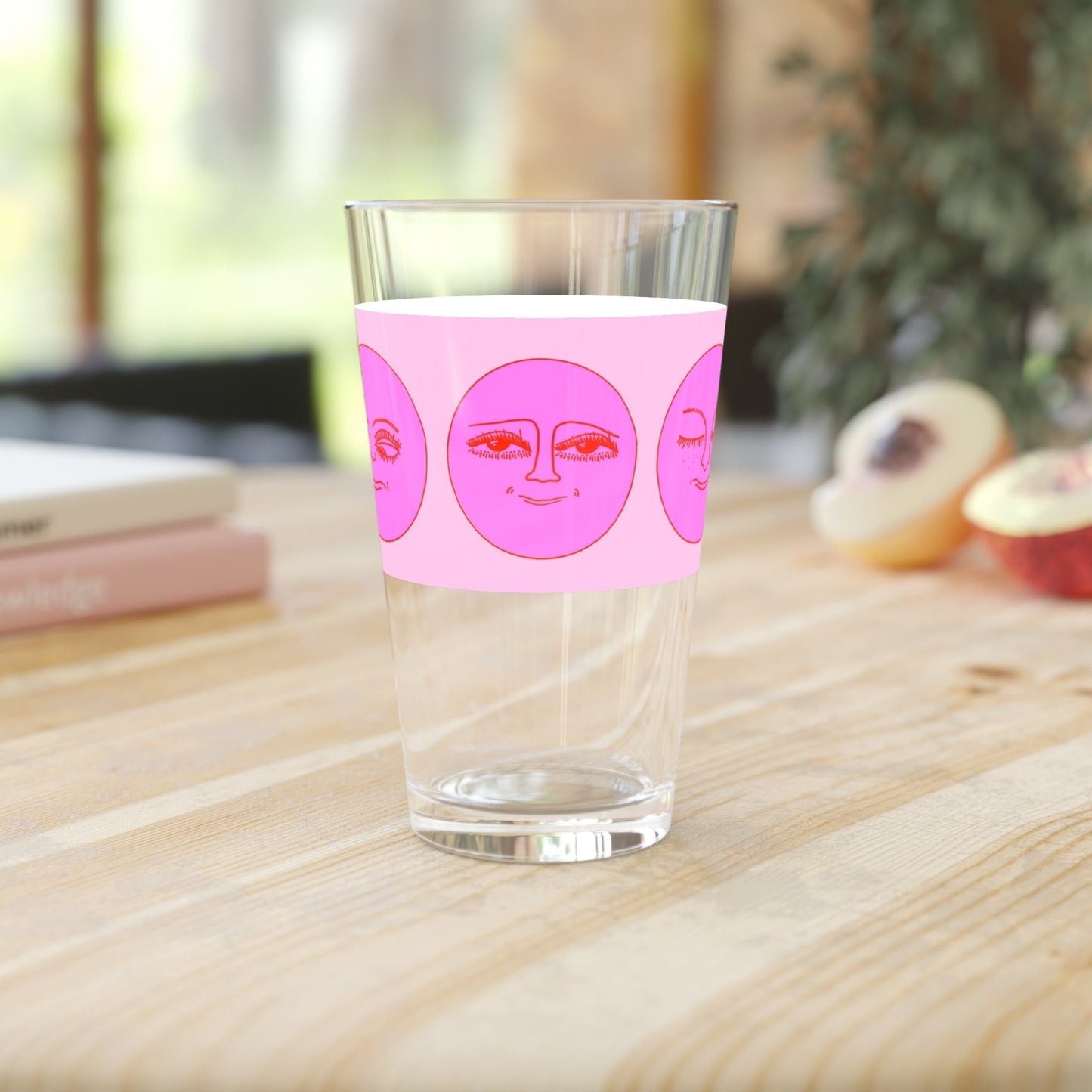 Sun Faces Pint Glass - 16oz - Kia Day Design