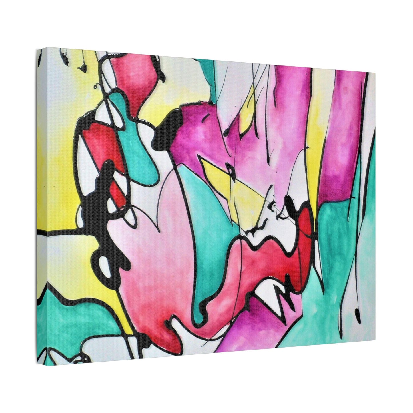 Glass Satin Canvas Stretched