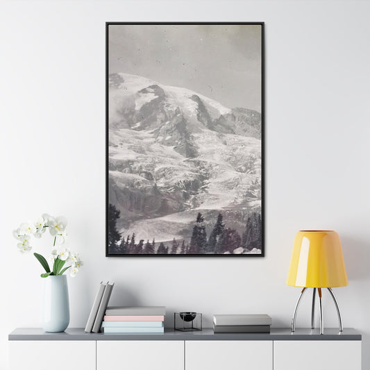 Mount Rainier Gallery Canvas Wraps Vertical Frame 32″ x 48″ Premium Gallery Wraps (1.25″) Black