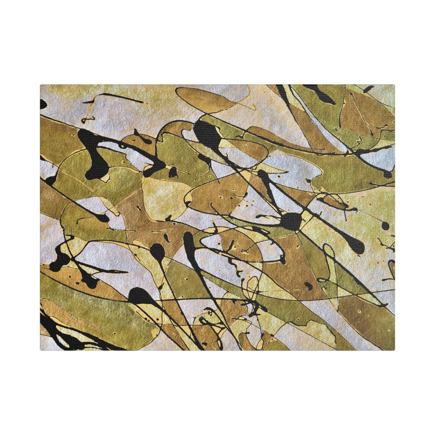 Gold Rush Satin Canvas Stretched 16″ x 12″ (Horizontal) 1.5"