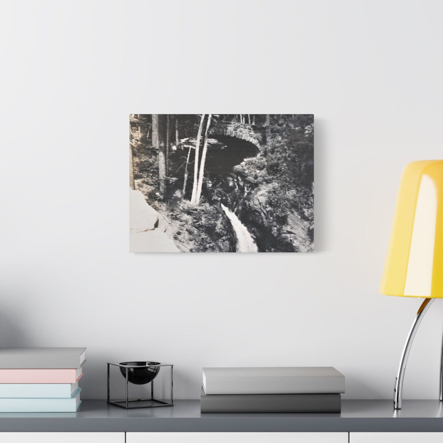 Narada Falls Yellowstone Satin Canvas Stretched