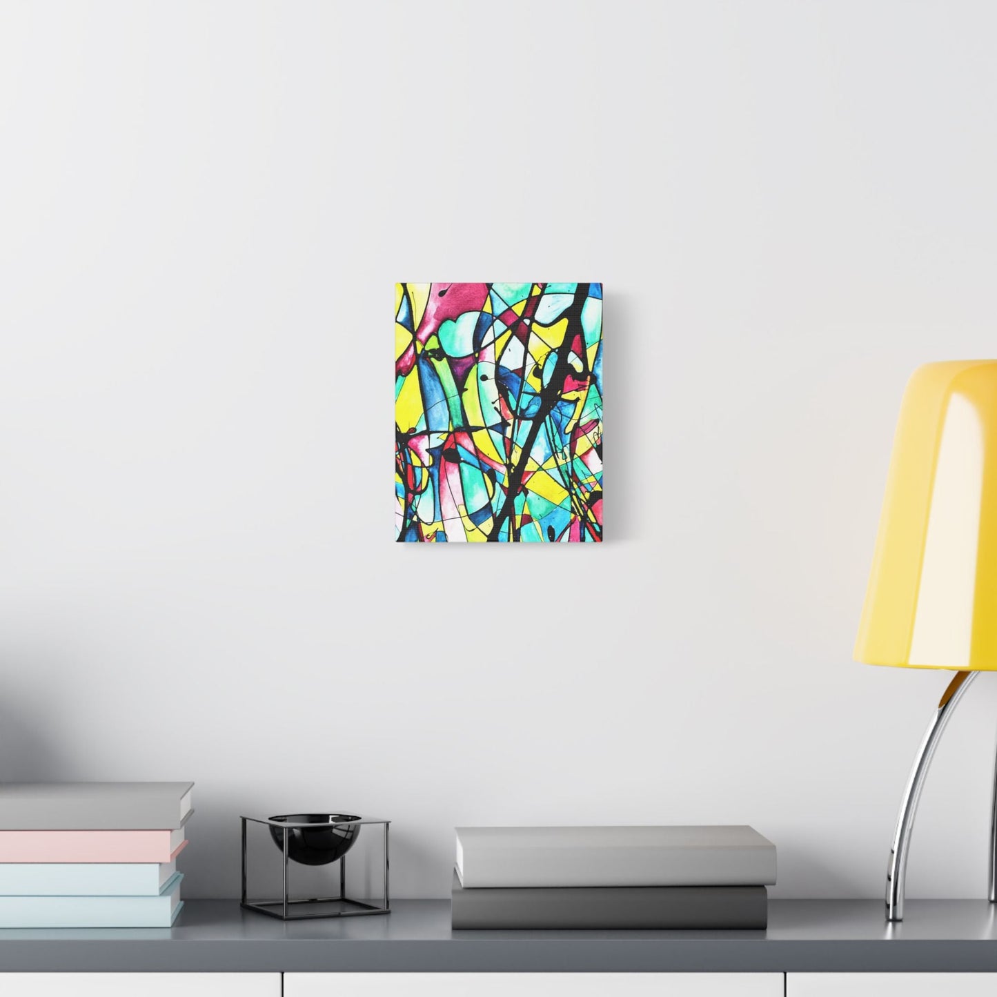 Alien Lady Satin Canvas Stretched