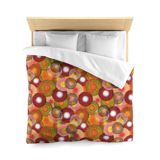 Colorful Floral Microfiber Duvet Cover - Kia Day Design