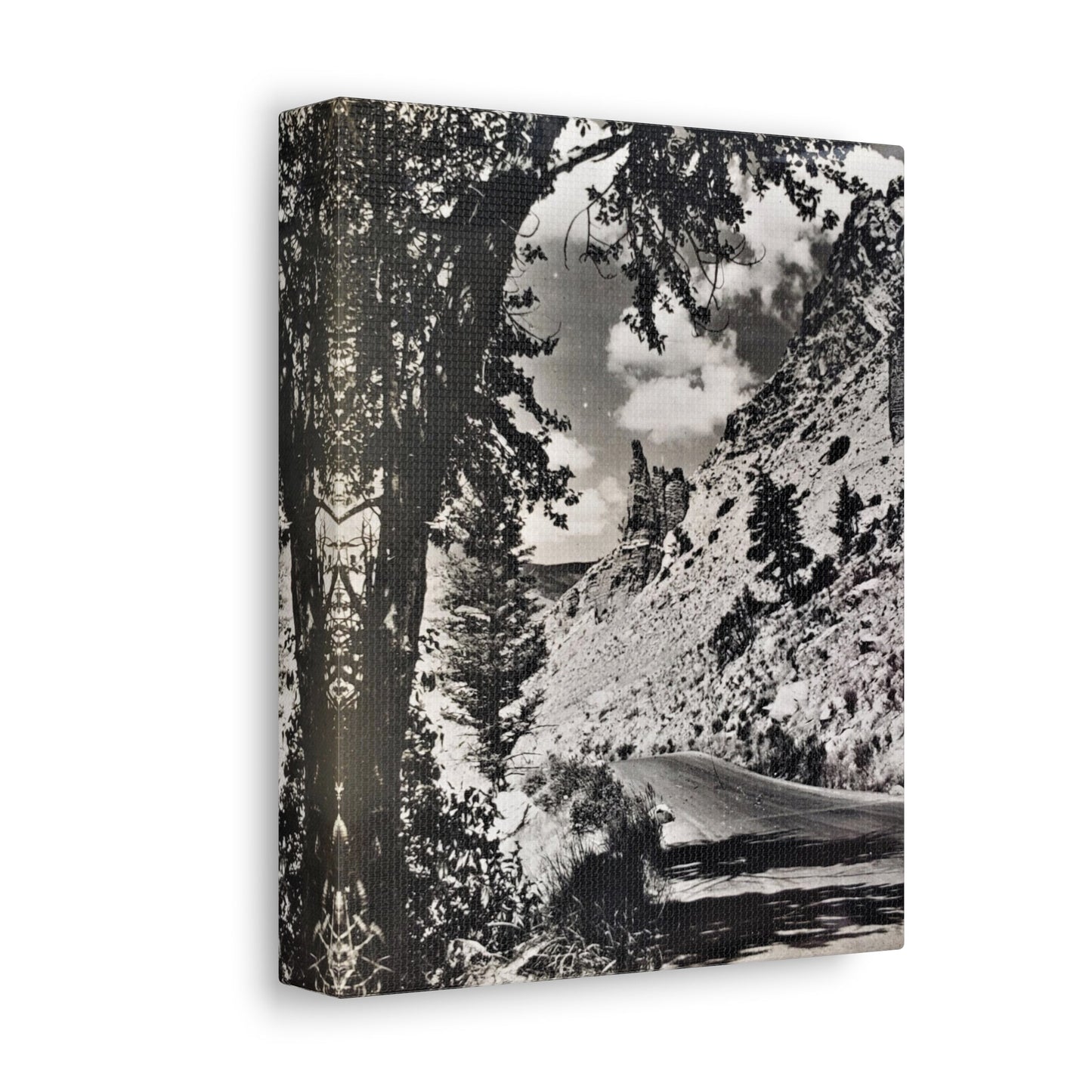 Eagles Nest Rock Yellowstone Stretched Canvas