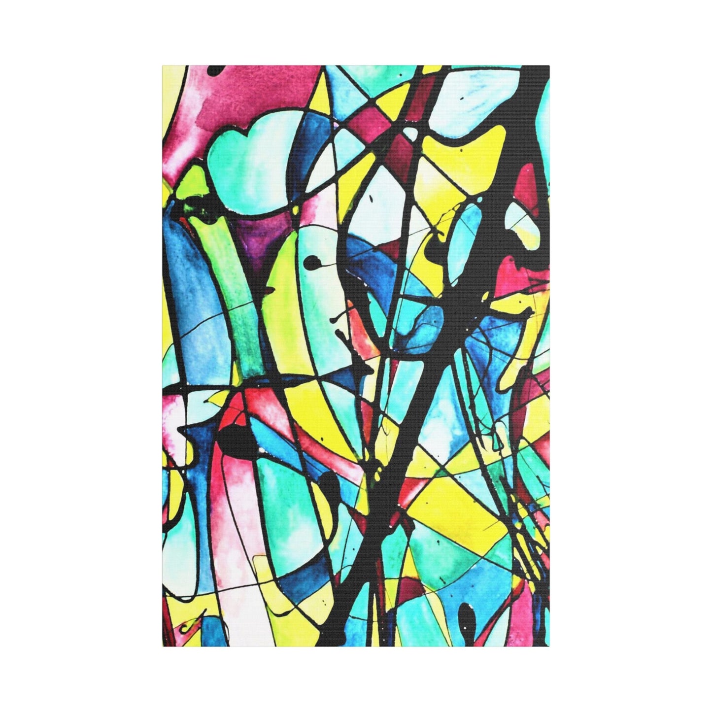 Alien Lady Satin Canvas Stretched 24″ x 36″ (Vertical) 1.5"