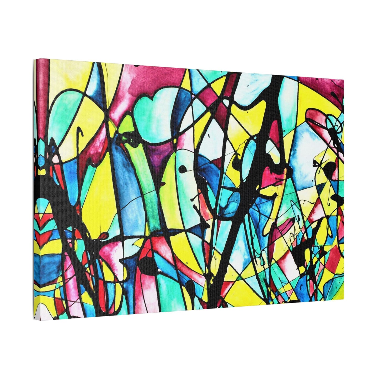Alien Lady Satin Canvas Stretched