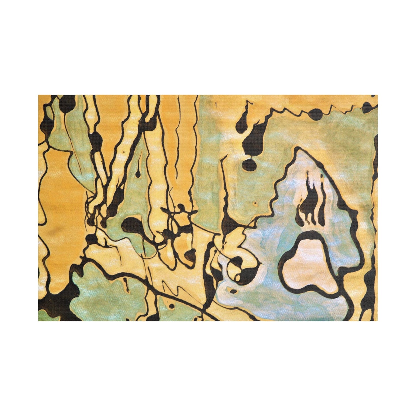 Screaming Ghost Satin Canvas Stretched 36″ x 24″ (Horizontal) 1.5"