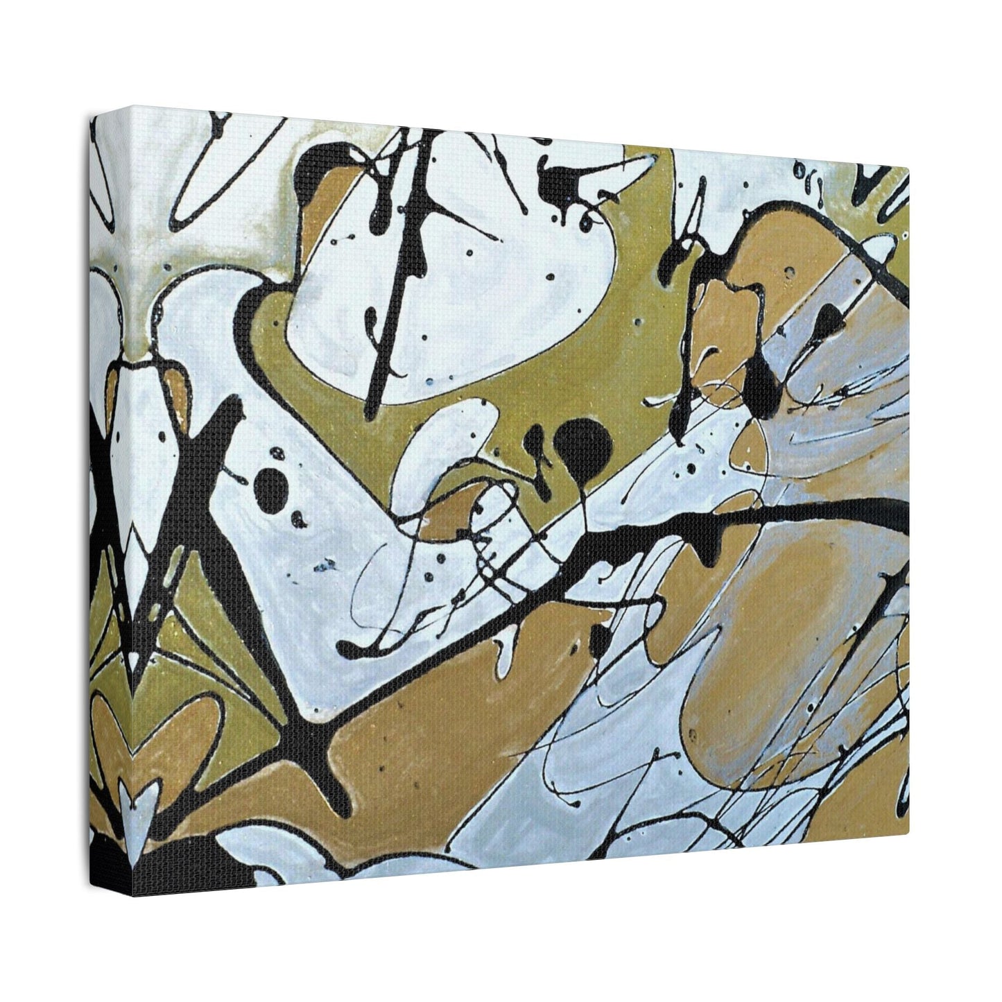 Mardi Gras Satin Canvas Stretched