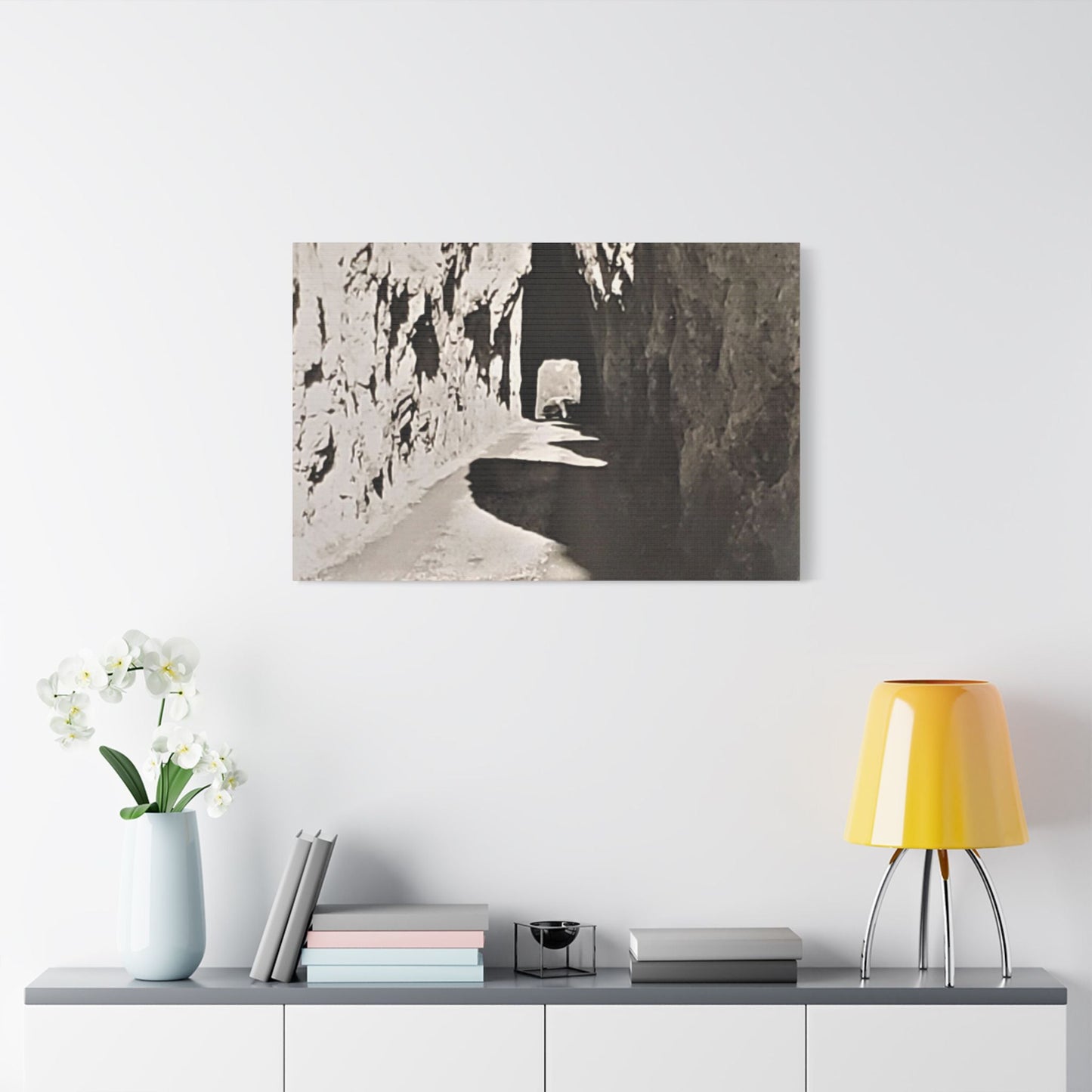 Tunnel at The Needles Satin Canvas Stretched 36″ x 24″ (Horizontal) 1.5"