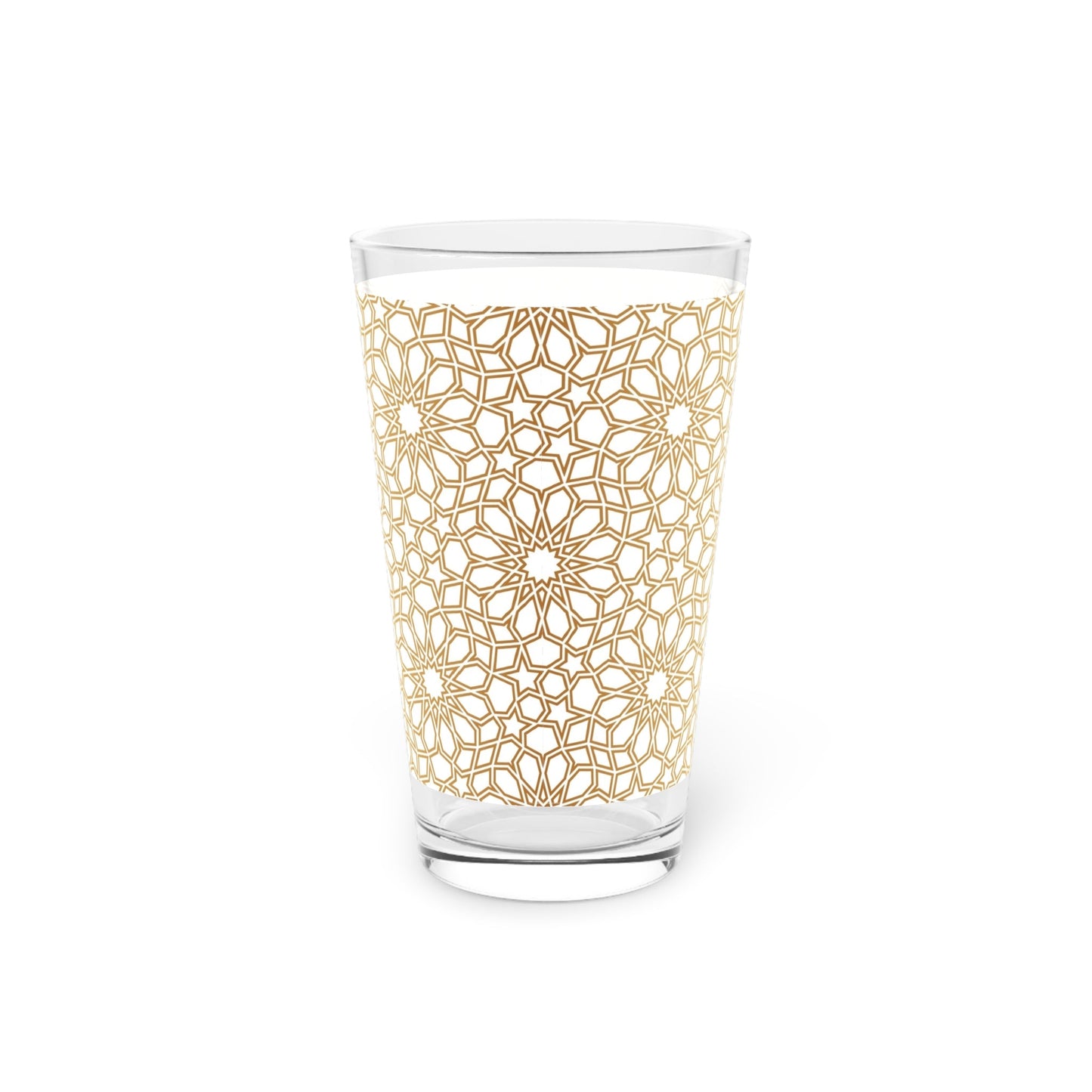 Floral Design Pint Glass - 16oz - Kia Day Design
