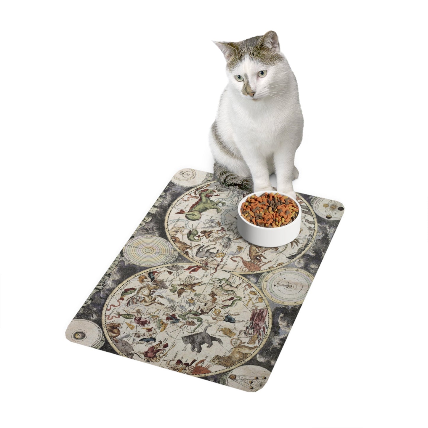 Sky Map Pet Food Mat