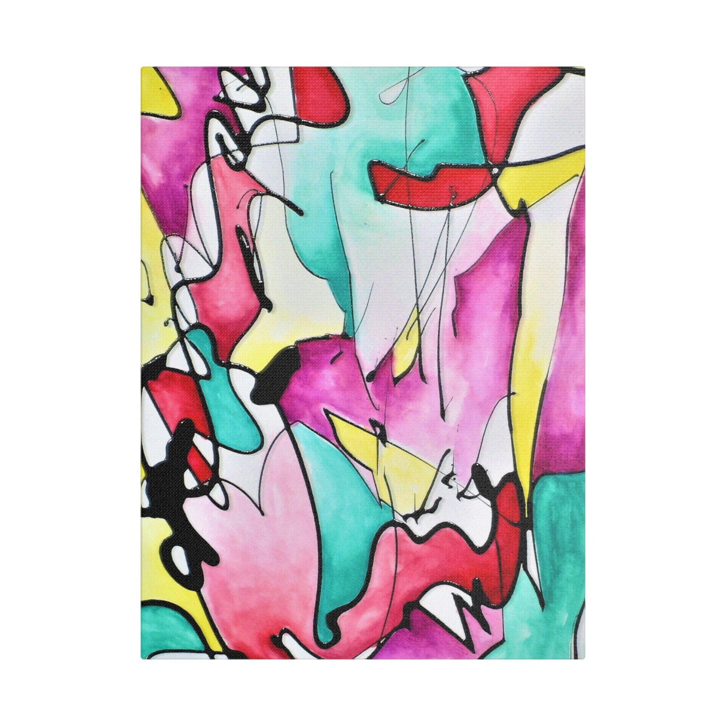 Glass Satin Canvas Stretched 12″ x 16″ (Vertical) 1.5"