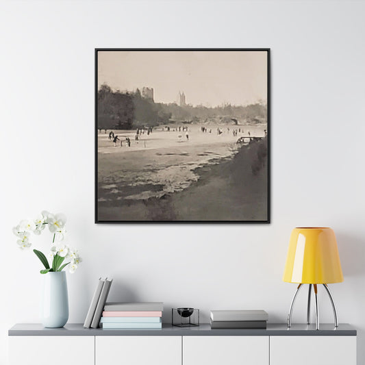 Central Park Gallery Canvas Wraps Square Frame 36″ x 36″ 1.25" Black