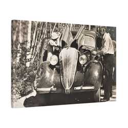 After The Black Hills 1939 Satin Canvas Stretched