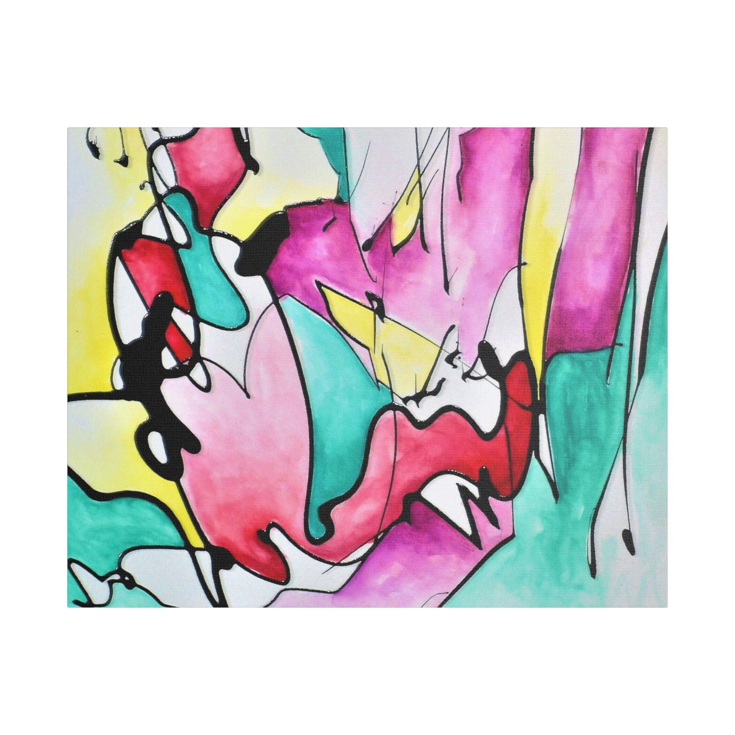 Glass Satin Canvas Stretched 30" x 24" (Horizontal) 1.5"