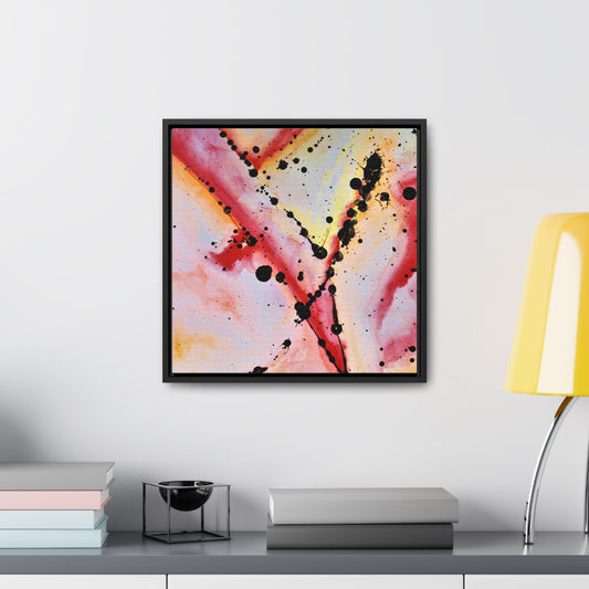 Red Hot Love Gallery Canvas Wraps Square Frame