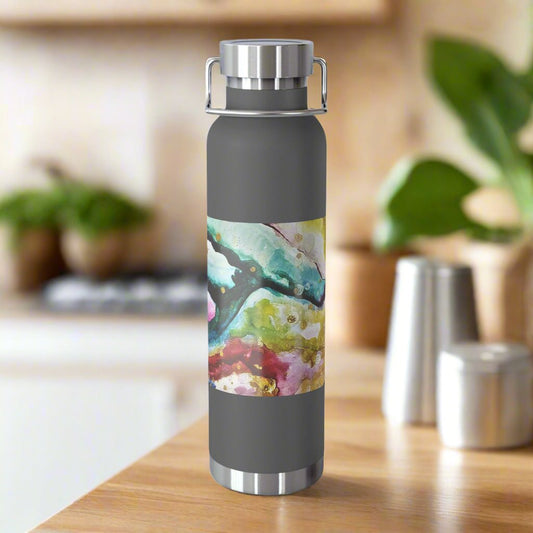 Cosmic Face 22oz Vacuum Insulated Bottle Grey 22oz
