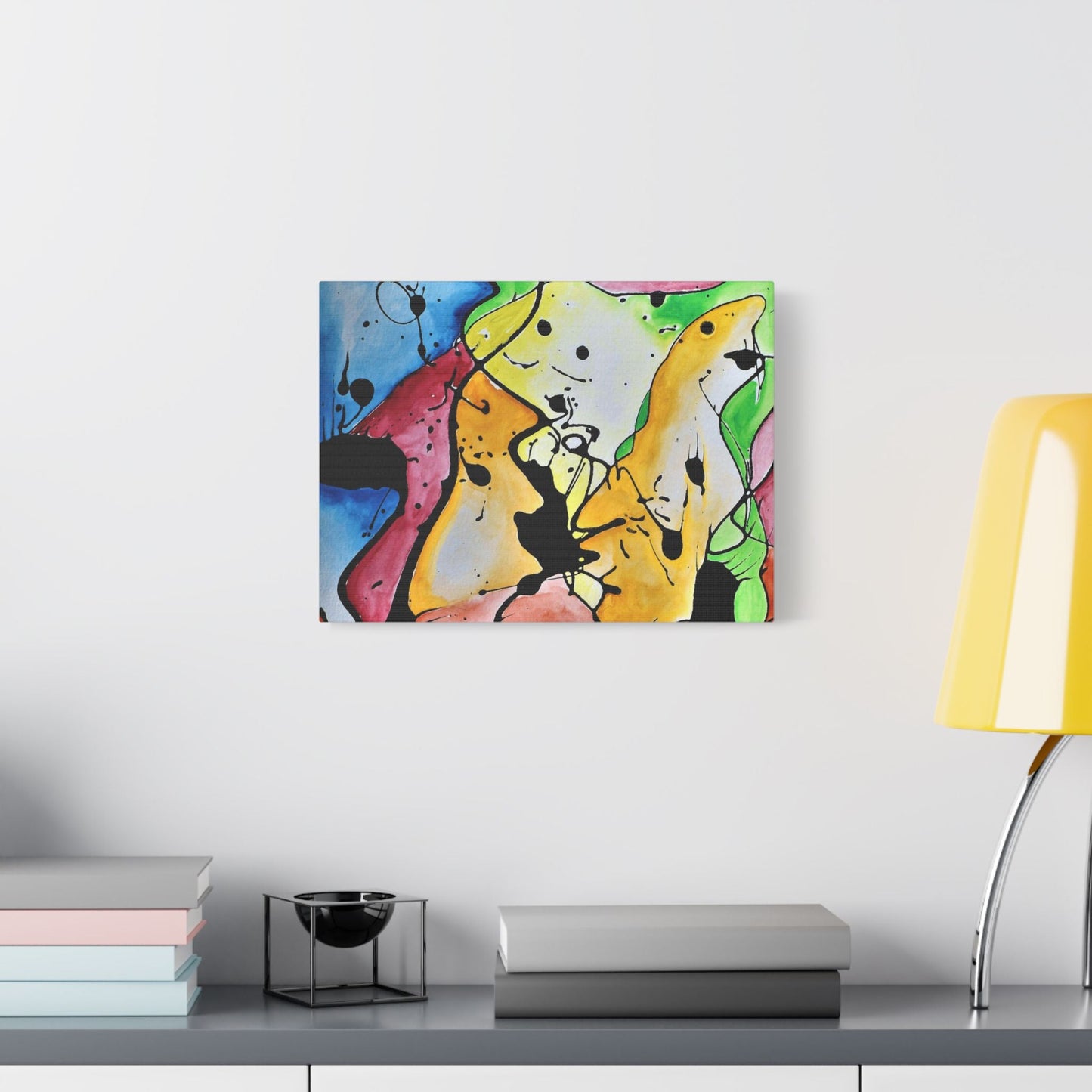 Space Judy Satin Canvas Stretched